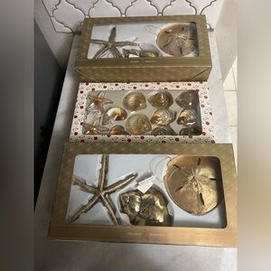 Vintage Dillard’s Trimmings Starfish Seashell  Lot New In Box Nautical coastal